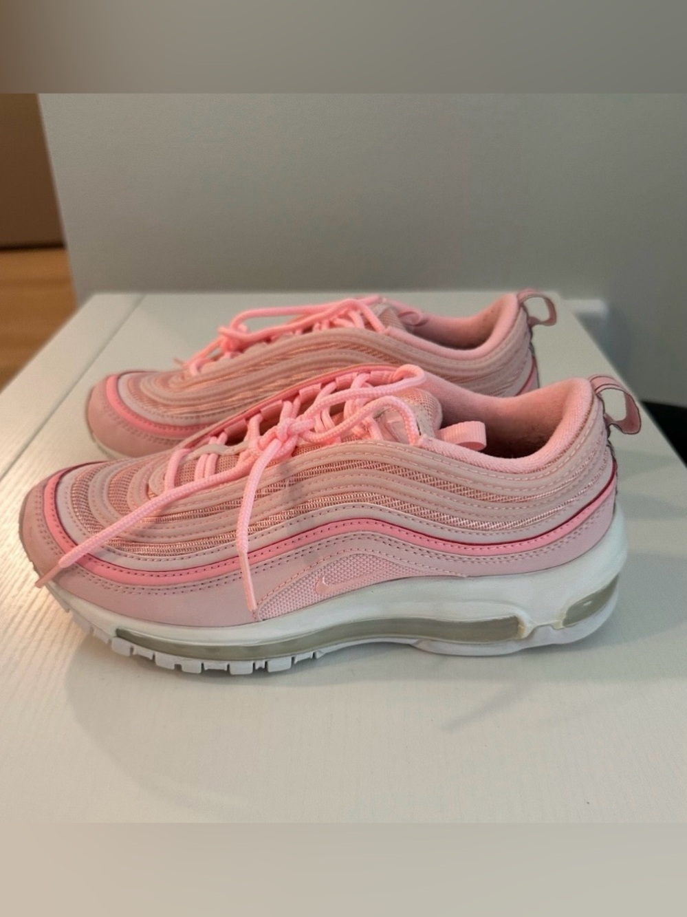 🌸 Nike By You Air Max 97 Custom Pink Sneakers | Women’s 6.5 | Y2K Aesthetic 🌸